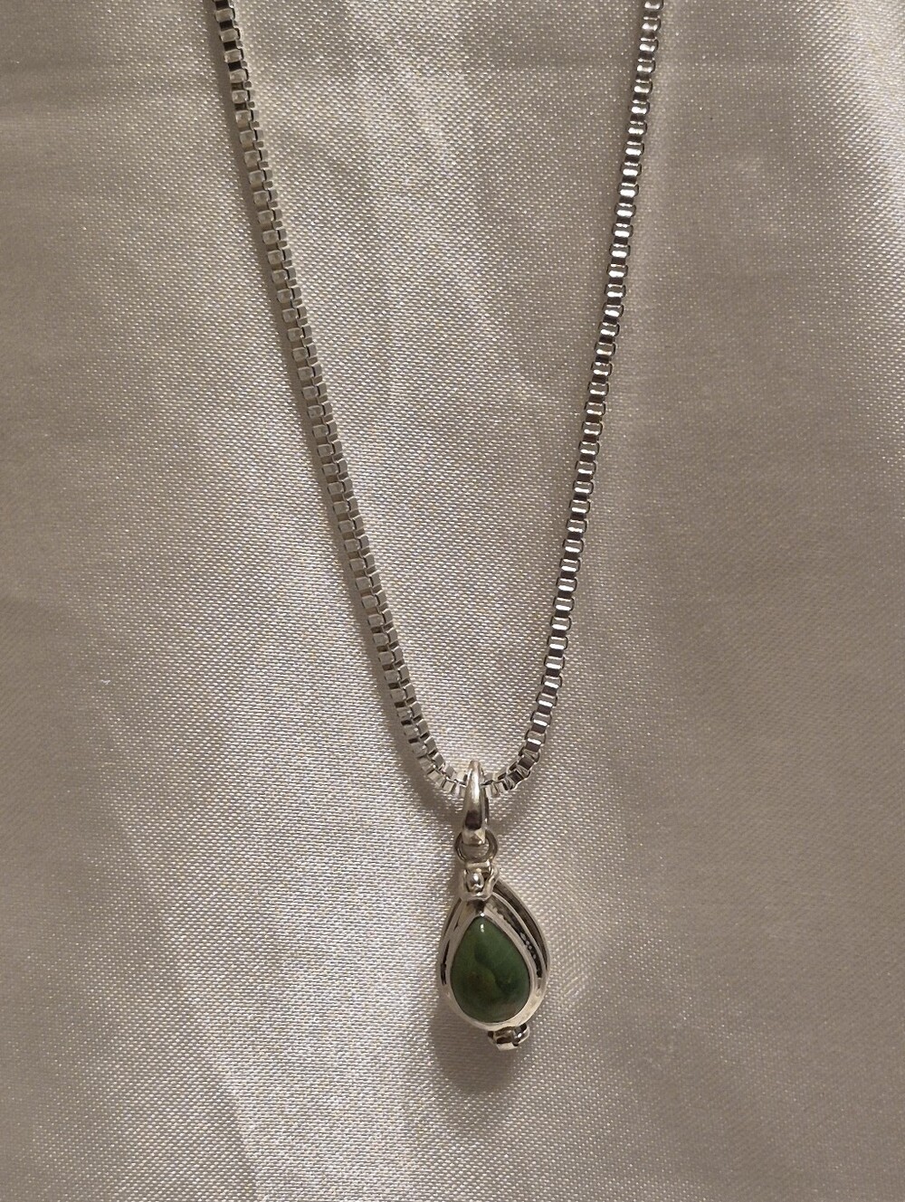Green Turquoise Poison Box Necklace
